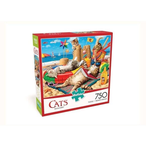 Buffalo Games Cats Beach Comber 750 pc Jigsaw Puzzle - Picture 3 of 8